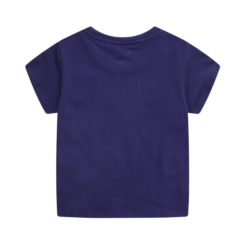 Camiseta Infantil Fluorescente Galáxia